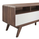 Modway - Transmit 60 po Meuble TV, Blanc noyer-Capacité de poids : 357 lb