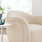 Modway - Compose Performance Velvet Fauteuil pivotant - Alabaste-Silhouette du canon rond