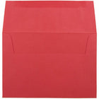JAM Paper - Enveloppes d'invitation colorées A8 - 5,5 x 8,125 - rouge recyclé - Paquet de 50-Couleur: Noël Couleur: Rouge Enveloppes en papier recyclé