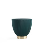 Manhattan Comfort - Lot de 2 tables d’appoint Anderson 46,8 cm modernes, revêtement similicuir vert-Livré chez vous entièrement assemblé Aucun assemblage requis