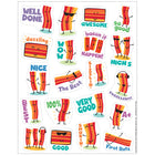 Eureka - Autocollants parfumés au bacon, 80 par paquet, 6 paquets-Parfum de bacon
