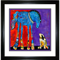 Adoration par Jenny Foster - Impression encadree - 36" x 36"-Impression d'art de haute qualité avec passe-partout et encadrement professionnel