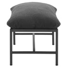 Modway - Raya Terrasse extérieure Boucle Ottoman in Charbon de bois-Arrivée entièrement assemblée