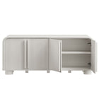 Modway - Bellamy Courbe 4 portes Armoire à buffet - Ash-Assemblée requise