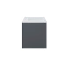 Modway - Vitality 36" Vanette de salle de bain - Gris blanc-Évier en céramique avec comptoir intégré