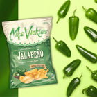 Miss Vickie’s - Jalapeno Croustilles Cuites a la Marmite - 40 g - Paquet de 40-Faites de pommes de terre canadiennes