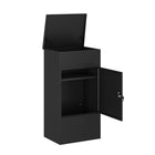 Ceha Canada - Boîte à colis grande taille - 21 po l x 16 po P x 41 po H - Noir-CONCEPTION RÉSISTANTE AUX INTEMPÉRIES : Le surplomb de protection contre la pluie et les joints d'étanchéité rendent ces boîtes de livraison très résistantes aux conditions climatiques difficiles, y compris la pluie, la neige et les typhons. Vos colis restent protégés, propres et intacts, même par temps extrême