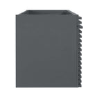 Modway - Render 48" Meuble de toilette de salle de bain compatible double lavabo (non inclus) - Gris-Bassin d’évier non inclus