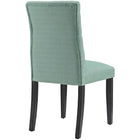 Modway - Duchess Bouton touffé Tissu Chaise à manger - Laguna-Tissu fin en polyester