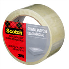 Scotch - Ruban d’emballage à usage général - 48 mm x 50 m - Transparent-Roule facilement sur la boîte et offre un fini professionnel transparent