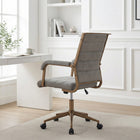 Zuo - Auction Chaise de bureau - Gris-Dimensions: 26,8 po L x 24,4 po L x 41,3 po H