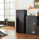 HOMCOM - Réfrigérateur mini 2 portes avec congélateur - 4,6 pi³ - noir-Le congélateur de 1,13 pi³ et le réfrigérateur de 3,5 pi³ stockent facilement les produits surgelés et frais