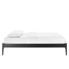 Modway - June Bois Cadre de lit plateforme Queen, Noir-Cadre de lit plateforme Queen
