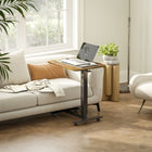 HOMCOM - Bureau debout pneumatique à hauteur réglable - 25,6 po L x 18,9 po l x 43,3 po H - brun rustique-Polyvalent : utilisez-le comme table pour ordinateur portable, ou encore comme table de lit ou bureau de canapé