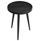 Modway - Chiro Bois rond Table d’appoint - Noir-Assemblée requise