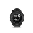 Garmin - Instinct 3 - 45 mm, solaire, édition tactique, noir avec bracelet noir-PRÊT POUR LA MISSION - Les fonctionnalités tactiques dédiées incluent une activité jumpmaster, une projection de points de cheminement, un format GPS à double position, une activité tactique préchargée, un mode furtif, un coupe-circuit, une activité de randonnée et un solveur balistique intégré d'Applied Ballistics avec des frais uniques.