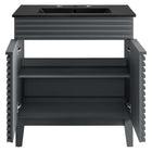 Modway - Render 30" Vanette de salle de bain - Gris Noir-9