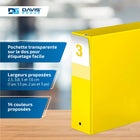 Davis Group Super économie, Reliure à anneaux ronds 3 po, paquet de 6 – Jaune-Anneau Rond, Non-Verrouillage