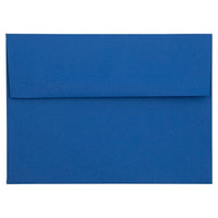 JAM Paper - Enveloppes d'invitation A7 - 5,25 x 7,25 - bleu présidentiel - Paquet de 50-Caractéristiques de l'enveloppe : Fermeture en gomme à rabat droit, finition en papier lisse de haute qualité