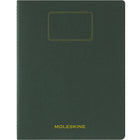 Moleskine - Cahier Etudiant ligné XXL Couverture souple - 8.5" x 11" - Vert-Autocollants : autocollants marque-page, autocollants de personnalisation de vos notes et un autocollant pour la couverture indiquant la matière