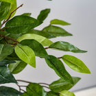 HOMCOM - Arbre artificiel ficus 5 pi pour décoration intérieure - vert-Herbe et sol en ciment inclus, rendant l’ensemble plus stable et réaliste 