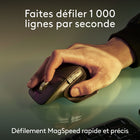 Logitech - MX Keys S Combo for Mac, clavier et souris sans fil, repose-poignets, clavier rétroéclairé - Gris-Faites défiler 1 000 lignes par seconde: souris sans fil Logitech MX Master 3S dotée de MagSpeed, la roulette de défilement la plus rapide et la plus précise de Logitech, et d'un capteur 8 000 PPP qui fonctionne même sur le verre