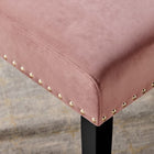 Modway - Parcel Performance Velvet Fauteuils d’accompagnement à manger Ensemble de 2 - Rose poussiéreuse-Rembourrage en mousse dense