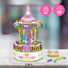 Contixo - Ensemble de blocs de construction de carrousel avec boîte à musique - 488 pièces-Construire, jouer, imaginer, répéter : Fabriqués avec la sécurité comme roi, ces blocs sont nés de matériaux non toxiques pour un jeu sans souci. Connectez, déconnectez et regardez votre enfant créer ses rêves. Des châteaux aux carrousels, regardez leur monde s'épanouir avec joie, émerveillement et souvenirs sans fin !