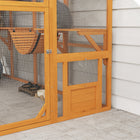 PawHut - Enclos extérieur pour chat avec passerelles et auvent résistant aux intempéries - 110,2 po L x 73 po l x 74 po H - orange-Les chats apprécient la hauteur, les cachettes et le soleil 