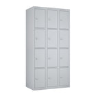 Ceha - Casiers KDK série 4 niveaux, bloc de 3, 1 principal et 2 additionnels-Design en méplat à 4 niveaux, assemblage sans outil
