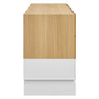 Modway - Nolia Bloc de couleur à 6 tiroirs Commode, Chêne Blanc-Base de la plateforme à jambes en bloc