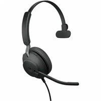 Jabra - Casque mono USB-C/A Evolve2 40 SE pour MS Teams - Teams-Technologie à 3 microphones pour une performance d’appel exceptionnelle