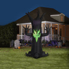 GEMMY - Projection lumineuse gonflable d'Halloween avec animation feu et glace atteignant un arbre-Comprend des piquets et des attaches