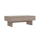 Manhattan Comfort - Table basse moderne Ella 120 cm - Moka-Les pieds de traîneau rectangulaires épais offrent stabilité et une touche moderne et unique à une base de traîneau classique