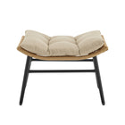 Manhattan Comfort - Ensemble moderne de 3 pièces Benson pour patio avec fauteuils à bascule - Crème-34,64 po L x 40,15 po l x 31,49 po H