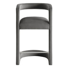 Modway - Winslow Performance Velvet Tabouret de comptoir - Storm Gray-7