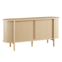 Modway - Cadence 63" courbé Buffet - Chêne-Bois, panneau de particules, MDF
