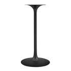 Modway - Lippa Rond de 28 po Bois Bar Table, Noir Blanc-Tampon feutre non marquant