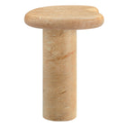 Modway - Elowen Intérieur - Terrasse extérieure Faux travertin texturé Table d’appoint - Travertin-7