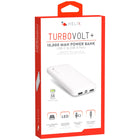 Helix - Batterie externe 10 000 mAh, Blanc-Deux sorties