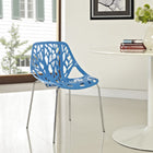 Modway - Stencil Restauration Fauteuil d’appoint - Bleu-Utilisation intérieure ou extérieure