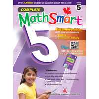 Popular Book Company - Complete MathSmart pour la 5e année - Édition étendue - Anglais-Des codes QR qui renvoient les élèves vers des vidéos éducatives en ligne 