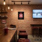 Frameworth - Nathan MacKinnon numero de chandail Hockey Canada 2026 - impression encadree - 16" x 20"-Impression sur papier photo de qualite superieure professionnellement encadree dans un cadre noir elegant