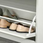 HOMCOM - Armoire à chaussures moderne avec 3 tiroirs pour 16 paires - blanc-Assemblage requis 