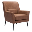 Zuo - Ontario Fauteuil d’appoint - Brun vintage-Assemblage requis