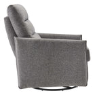 Modway - Etta Tissu rembourré Chaise longue - Gris clair-Pivot métallique et base de planeur