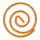 JAM Paper - Trombones circulaires - trombones ronds - orange - paquet de 50-Quantité : 50 par boîte | Emballé dans une boîte transparente réutilisable pour garder votre bureau ou votre tiroir de bureau organisé