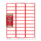 Geographics - Étiquettes D'adresseà bordure rouge - 90 Pqt-Compatible avec les imprimantes jet d'encre 