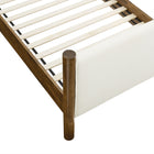 Modway - Maven Taille jumelle Boucle Tapis Lit de plateforme, Noyer plume-7