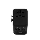 LOGiiX - World Traveler XL 65W Adaptateur de Voyage - Noir-Le World Traveler XL 65 est un adaptateur de voyage multiport à charge rapide de 65 W